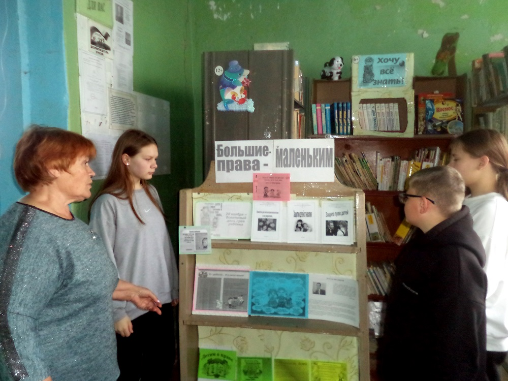 В Новотрёхсвятской библиотеке прошёл информационный час «Большие права маленьких»