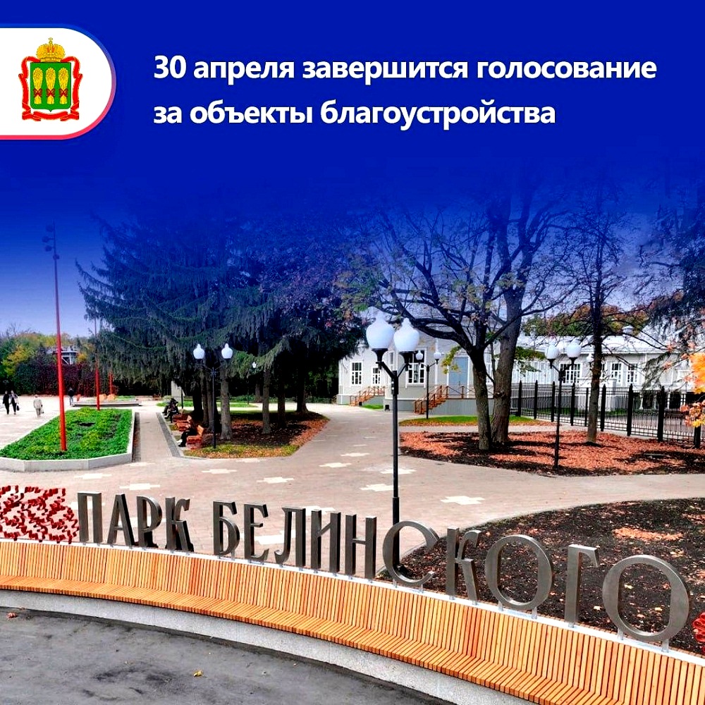 Чуть меньше двух недель осталось до завершения голосования за объекты благоустройства