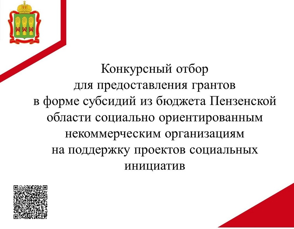 В Пензенской области проводится грантовый конкурс среди социально ориентированных некоммерческих организаций