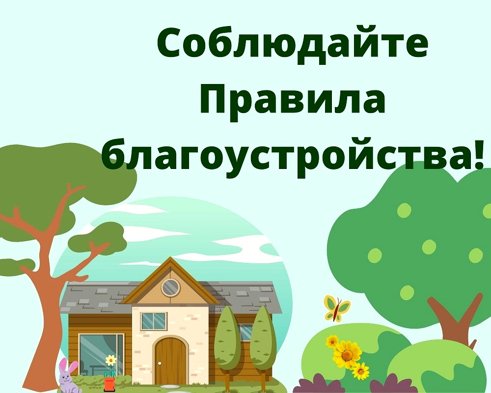 Соблюдайте правила благоустройства!