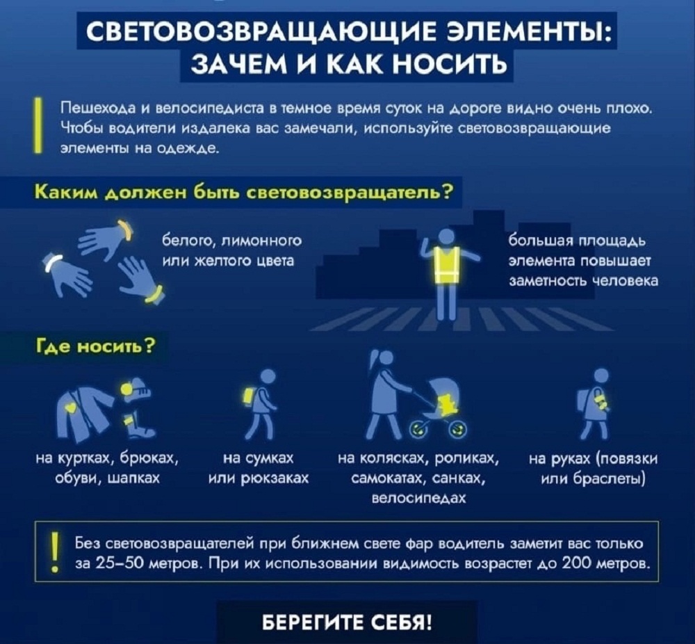 Улучшение видимости пешехода становится одним из важнейших способов предотвращения дорожно-транспортных происшествий с их участием