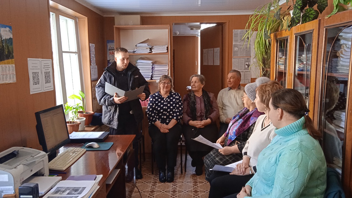 В администрации Каменно-Бродского сельсовета Иссинского района Пензенской области состоялось заседание Совета общественности