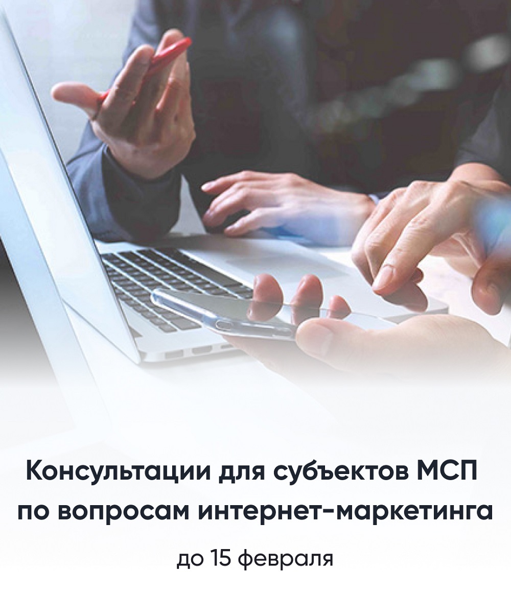 БЕСПЛАТНЫЕ КОНСУЛЬТАЦИИ ДЛЯ СУБЪЕКТОВ МСП ПО ВОПРОСАМ МАРКЕТИНГОВОГО СОПРОВОЖДЕНИЯ ДЕЯТЕЛЬНОСТИ