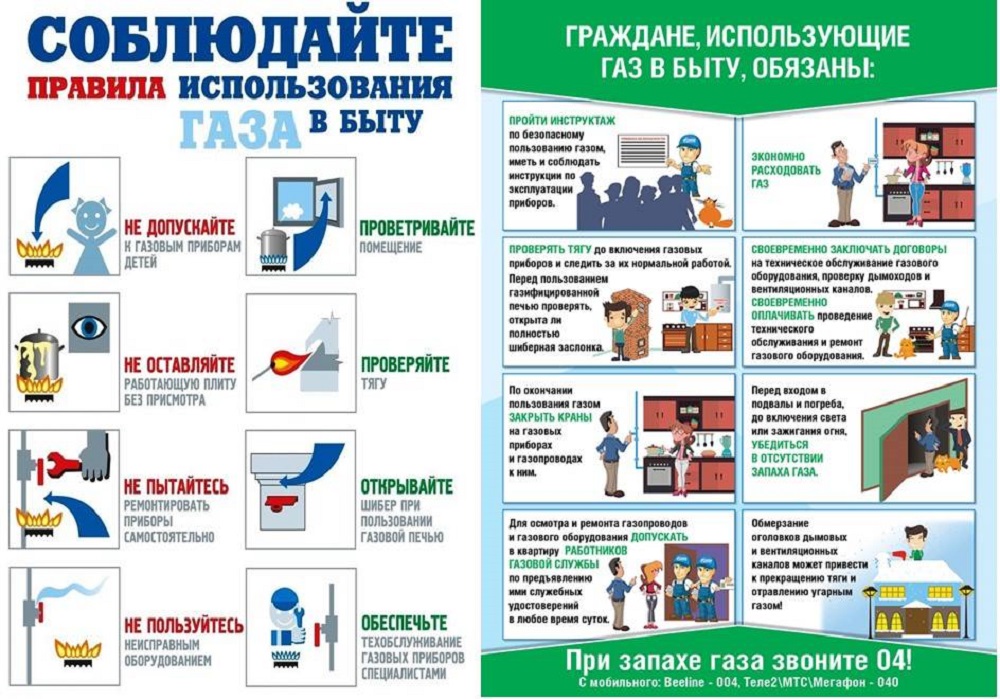 Соблюдай правила пользования газом в быту