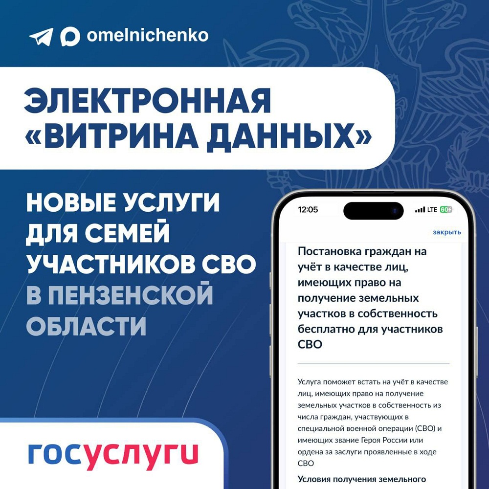 Новые услуги для семей участников СВО в Пензенской области