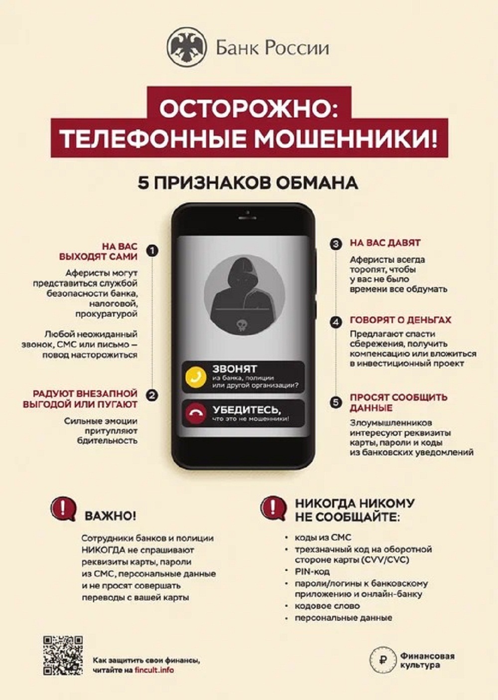 ОСТОРОЖНО: ТЕЛЕФОННЫЕ МОШЕННИКИ!