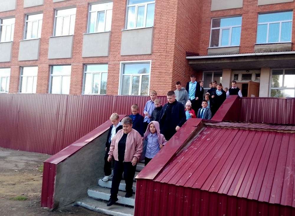Проведение учебной тревоги в лицее р.п. Исса