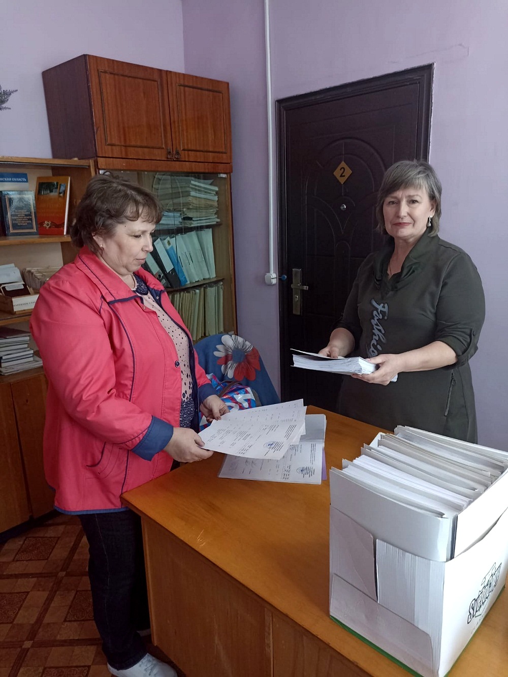 Прием документов постоянного срока хранения в  архив  Иссинского района Пензенской области