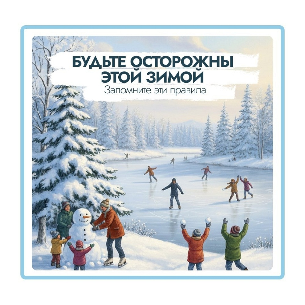 Будьте осторожны этой зимой! Запомните эти правила!