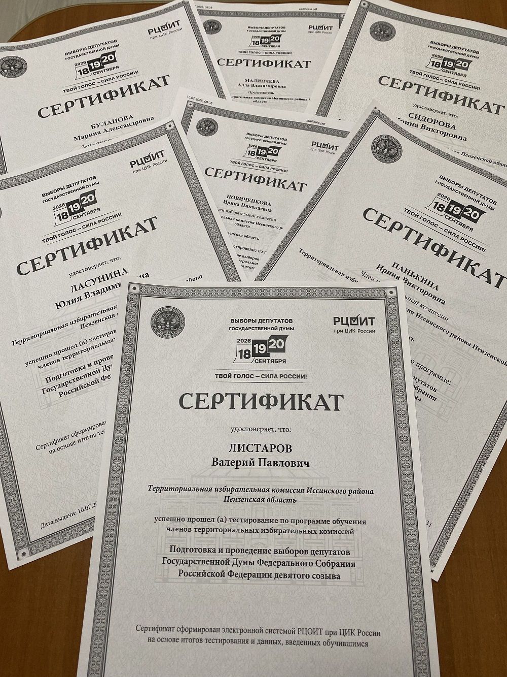 Завершилось обучение членов территориальной избирательной комиссии Иссинского района на сайте РЦОИТ при ЦИК России