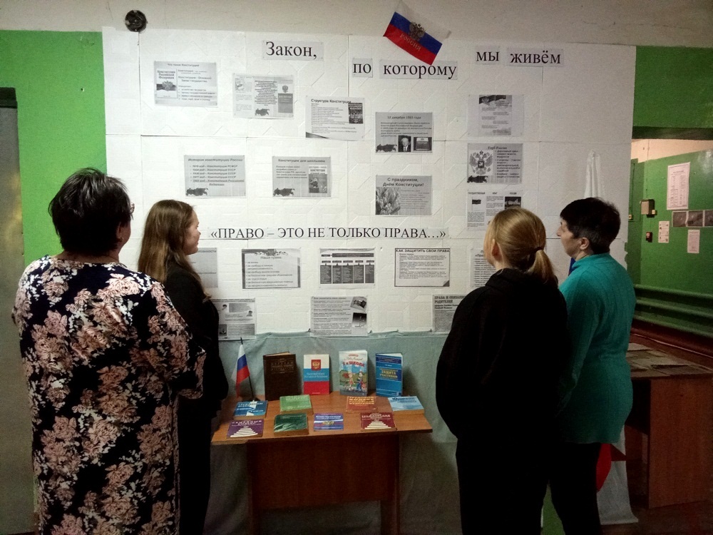 В библиотеке с. Верхняя–Салмовка была оформлена выставка – информация «Право – это не только права…» В библиотеке с. Верхняя–Салмовка была оформлена выставка – информация «Право – это не только права…»