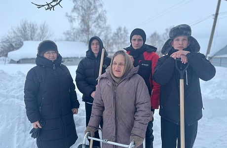  Активисты школы села Соловцово приняли активное участие в акции «Снежный десант»
