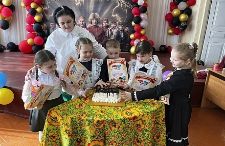 Ярко и весело прошел праздник для первоклассников "Прощание с Азбукой" в школе села Булычево