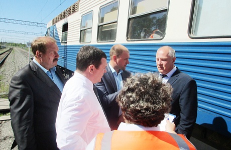 Глава администрации Иссинского района принял участие в комиссионном обследовании железнодорожных путей, пролегающих по территории муниципального района