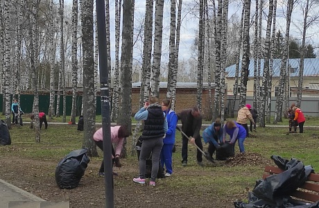 В Иссинском районе продолжается благоустройство территорий