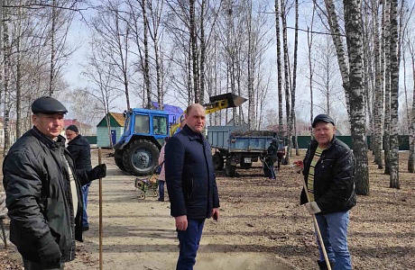 В Иссинском районе прошло благоустройство территорий