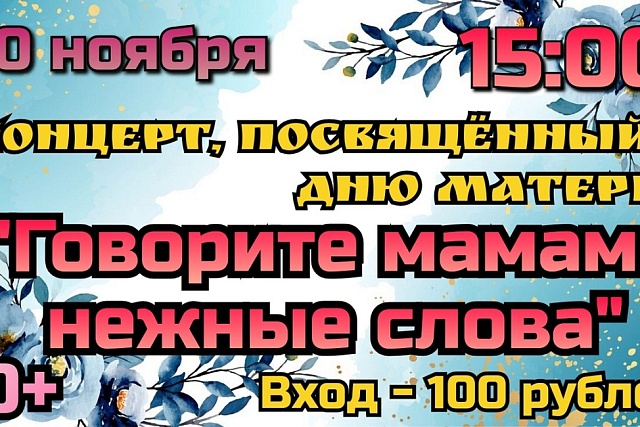 Концерт, посвящённый Дню матери
