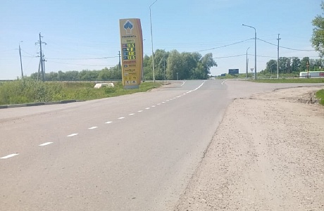 В рп.Исса на дорогах нанесена горизонтальная разметка