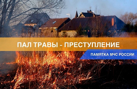 Пал травы - преступление