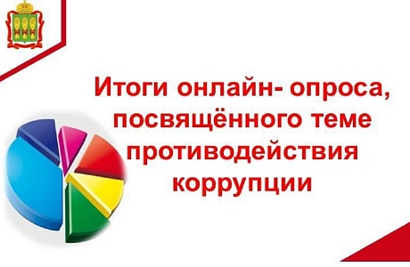 Подведены итоги онлайн-опроса, посвящённого теме противодействия коррупции