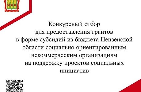 В Пензенской области проводится грантовый конкурс среди социально ориентированных некоммерческих организаций В Пензенской области проводится грантовый конкурс среди социально ориентированных некоммерческих организаций