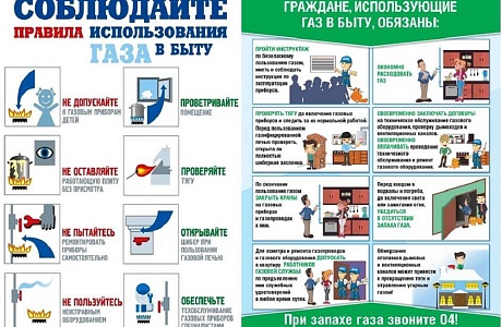 Соблюдай правила пользования газом в быту Соблюдай правила пользования газом в быту