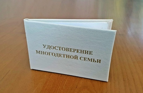Многодетные семьи приглашаются в Управление социальной защиты населения администрации Иссинского района оформить федеральное удостоверение многодетной семьи