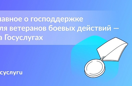 Все меры поддержки для ветеранов боевых действий и их семей — в новом разделе на Госуслугах