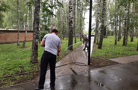 В р.п. Исса проводятся мероприятия по благоустройству