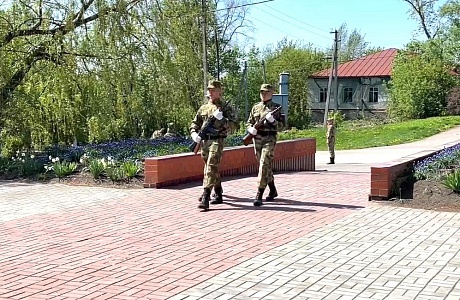В Иссе юнармейцы заступили в Почетный караул