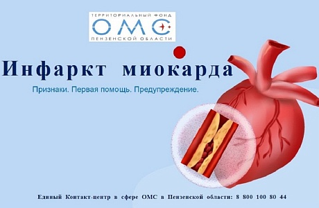 ИНФАРКТ МИОКАРДА: ПРИЗНАКИ, ПЕРВАЯ ПОМОЩЬ, ПРЕДУПРЕЖДЕНИЕ