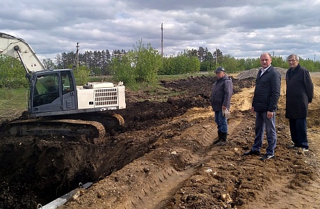 В Иссинском районе с. Булычёво ведутся строительные работы в рамках реализации государственной программы "Комплексное развитие сельских территорий"  
