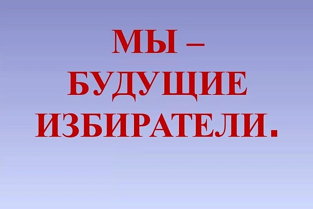 Запускается областное мероприятие «Избиратели будущего!»