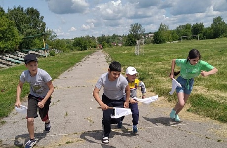Воспитанники ДОЛ "Карусель" стали участниками антинаркотической акции "Спорт против наркотиков"