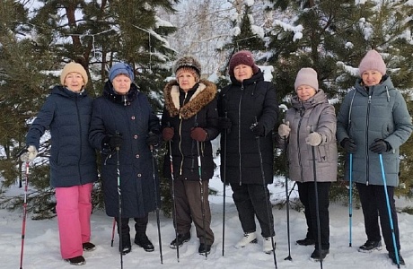 Зимний поход клуба «Скандинавская ходьба»!
