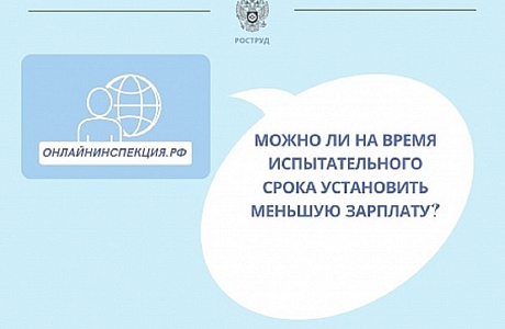 Можно ли на время испытательного срока установить меньшую зарплату?