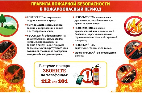 Правила пожарной опасности в безопасный период