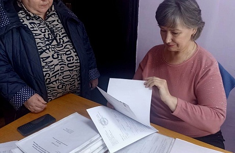 Прием документов от организаций - источников комплектования сектора по делам архива администрации Иссинского района Пензенской области