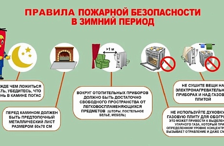 Правила пожарной безопасности в зимний период